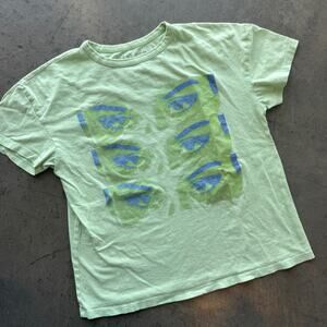 Vintage Y2k Selena Gomez Look At Her Now Tour Green Graphic Eye Tee Women's XS